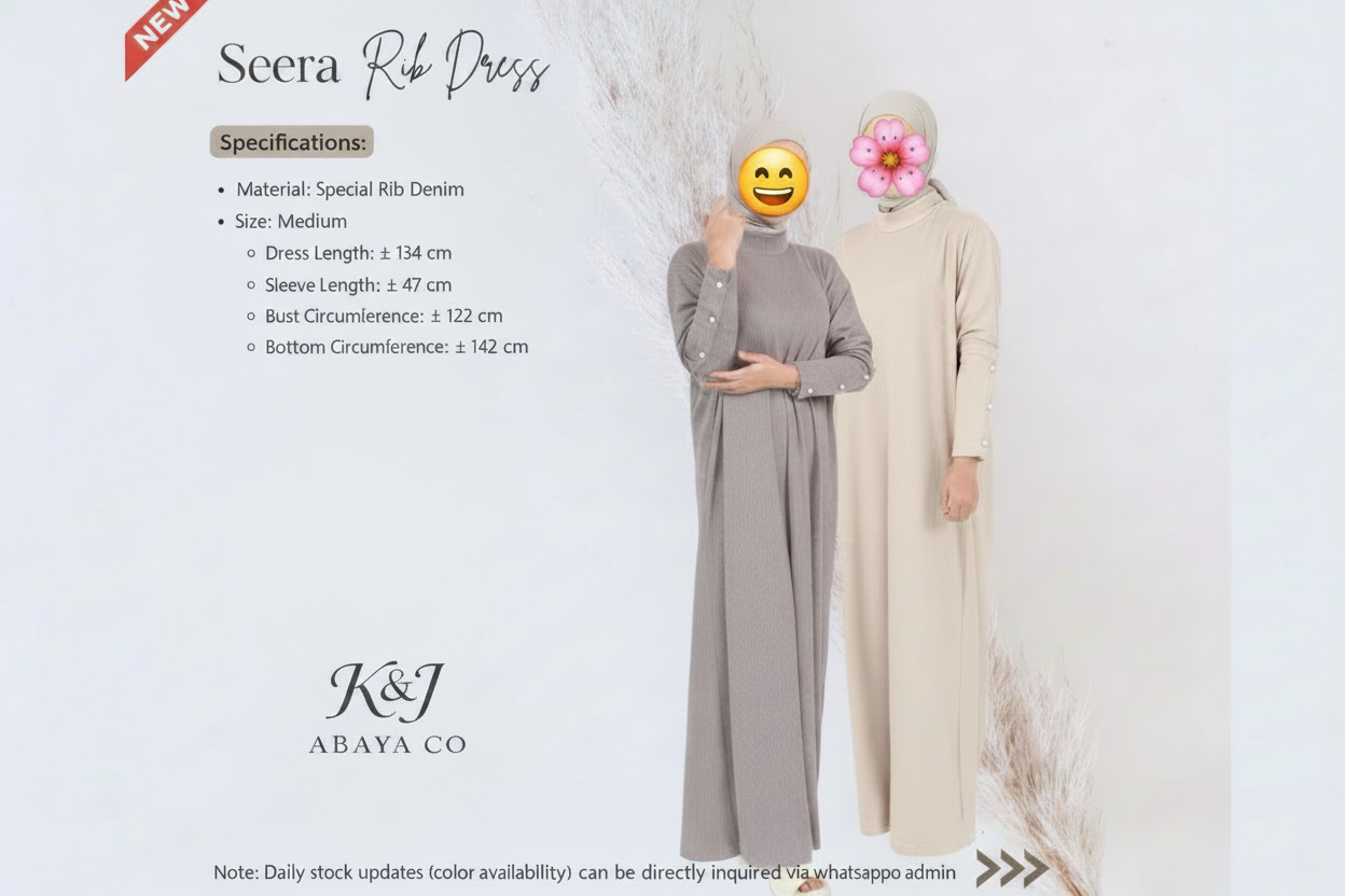 Seera rib dress / everyday modest wear